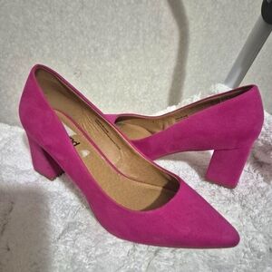 Abound Elegant Pink Block Heel Pumps...SIZE:9 M
